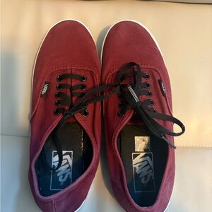 Vans Red Canvas Shoes